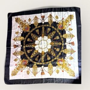 Elegant Black and Gold Scarf